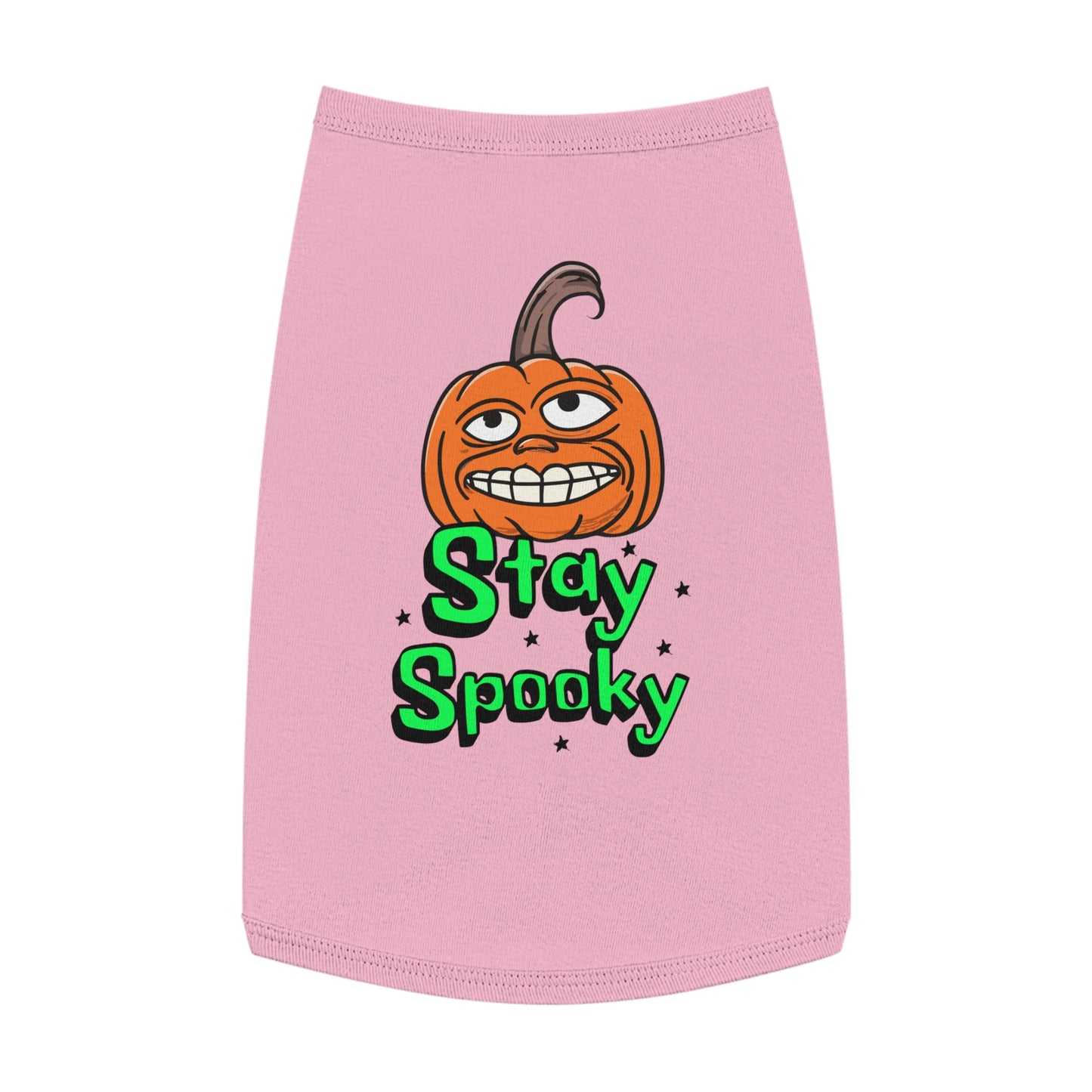 Stay Spooky Troll Face Pet Tank Top