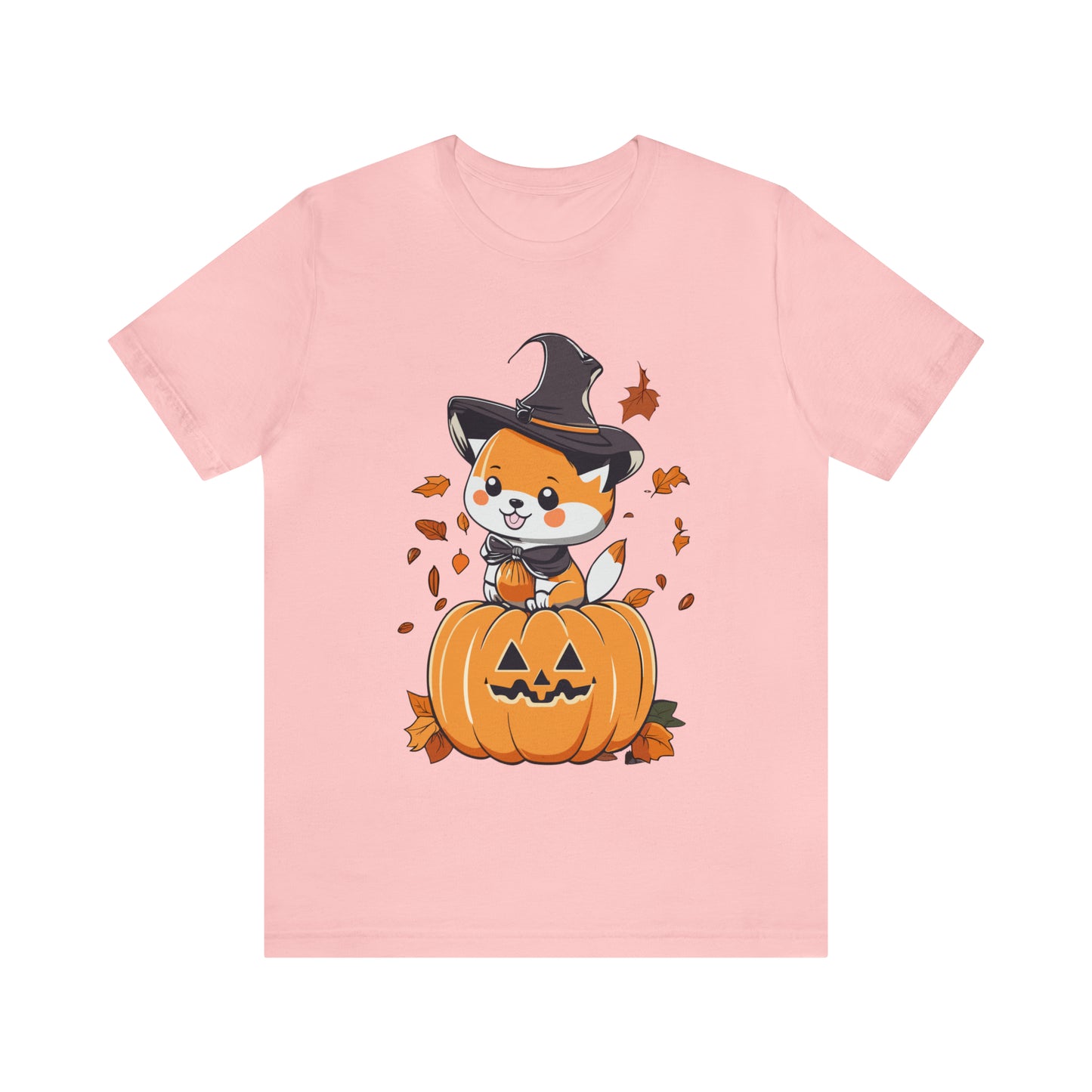 Cute Shiba Pumpkin Unisex Jersey Short Sleeve Tee