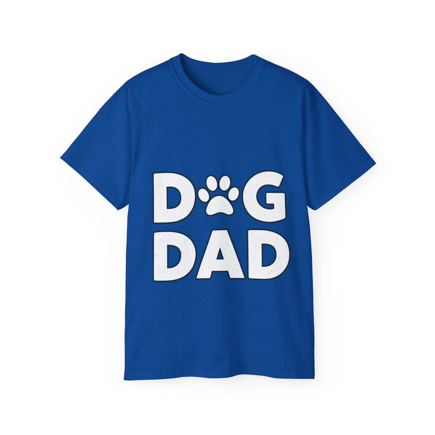 Cute Dog Dad Paw Print Unisex Organic T-Shirt