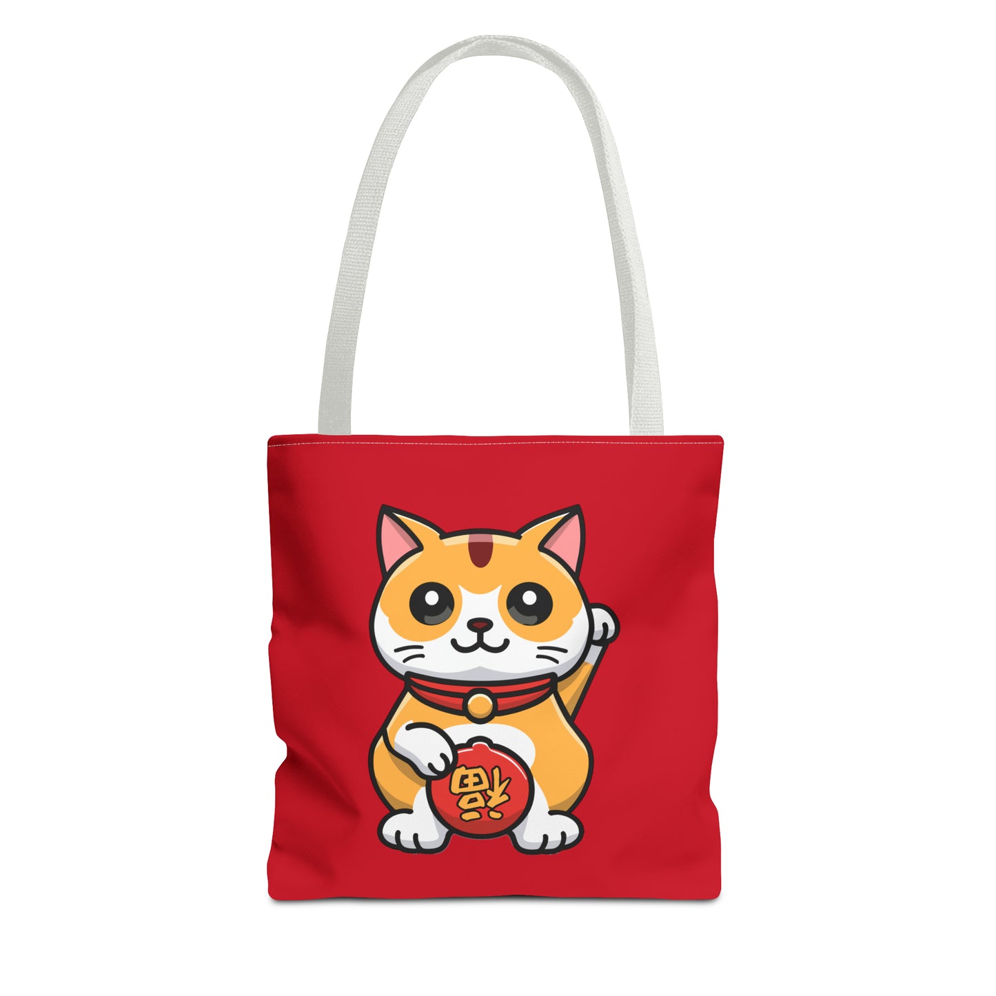 Cute Japanese Lucky Cat Cartoon Chinese New Year Tote Bag