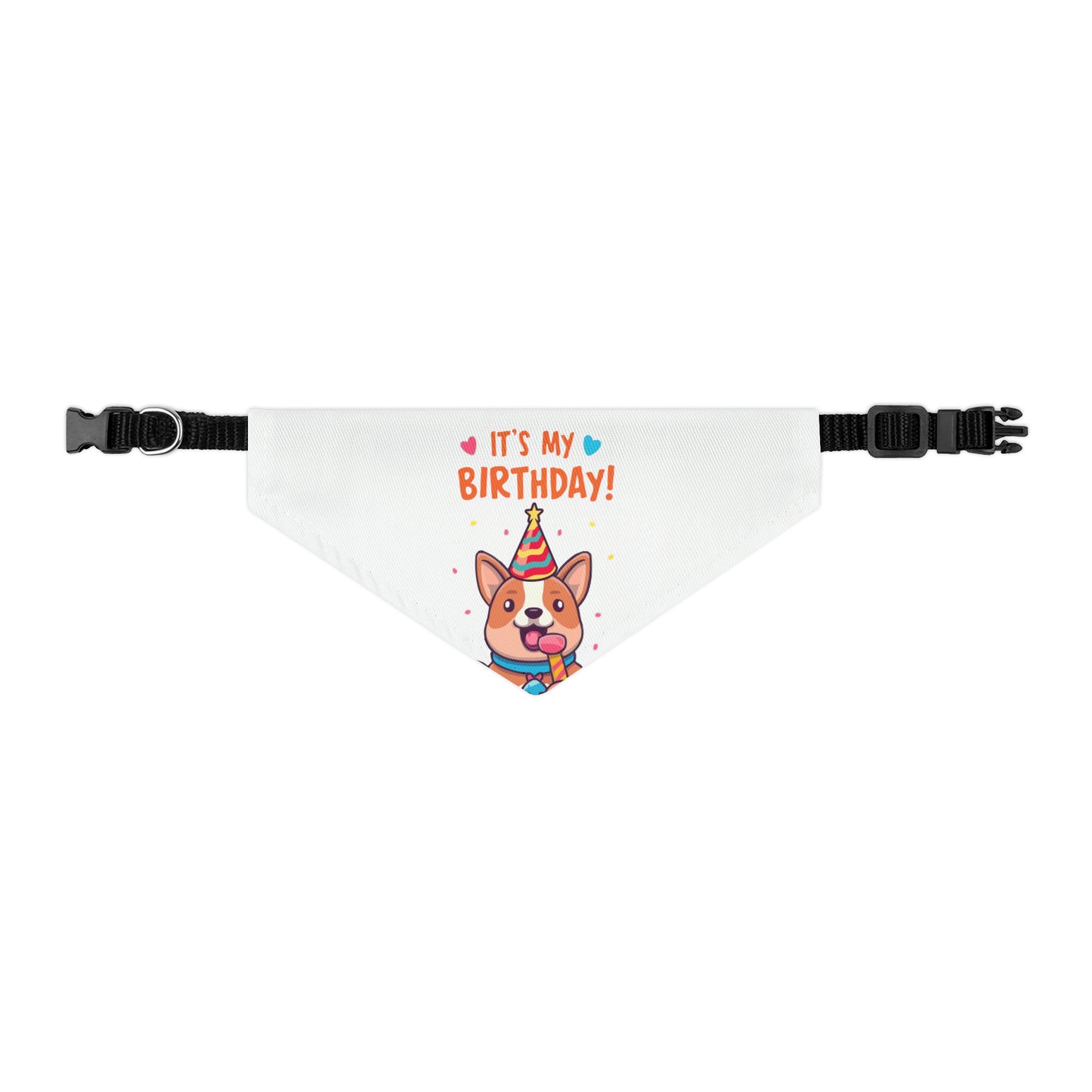 Cute Pet Birthday Bandana Collar