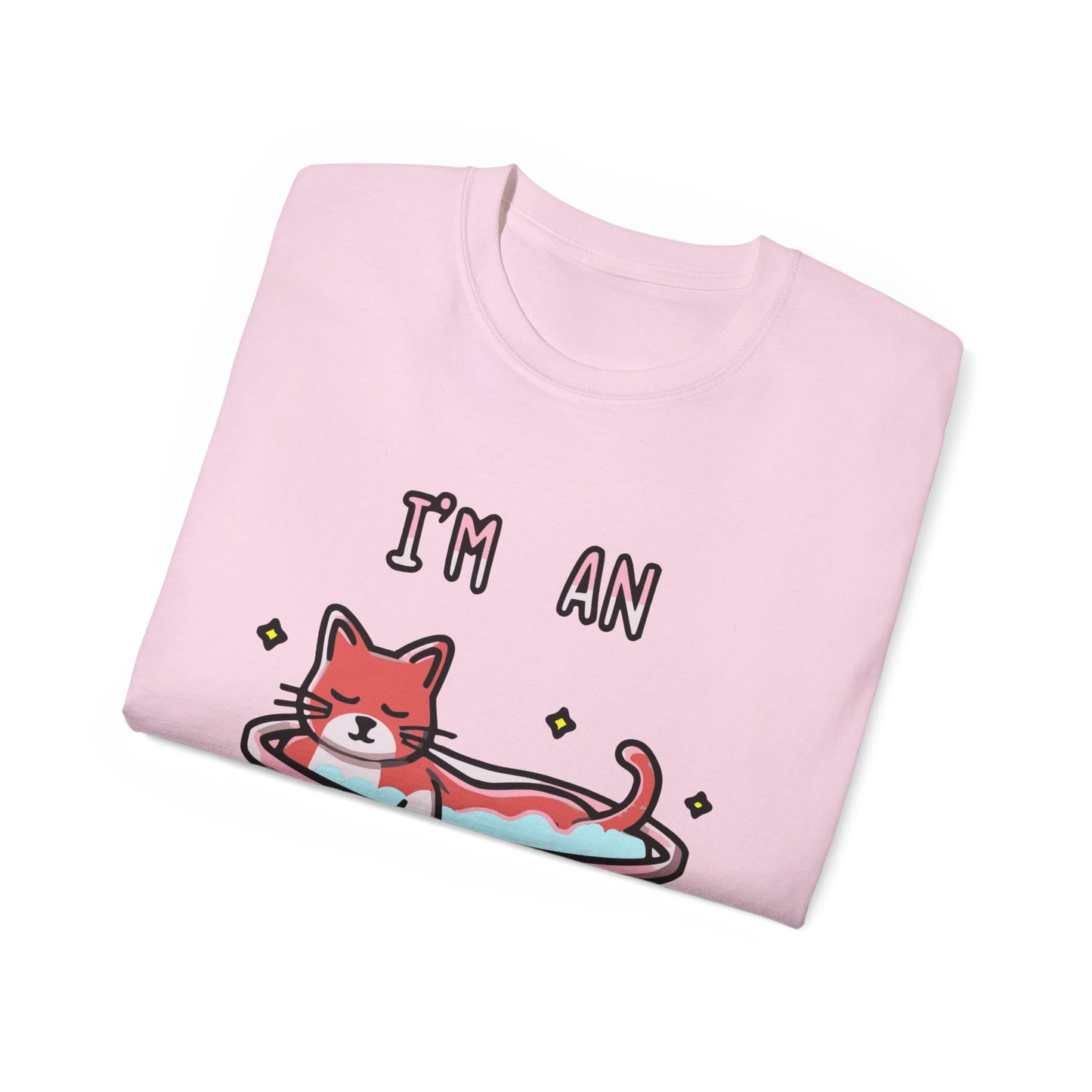 Cute Cat Cartoon I'm an Indoor Cat Unisex Organic T-Shirt