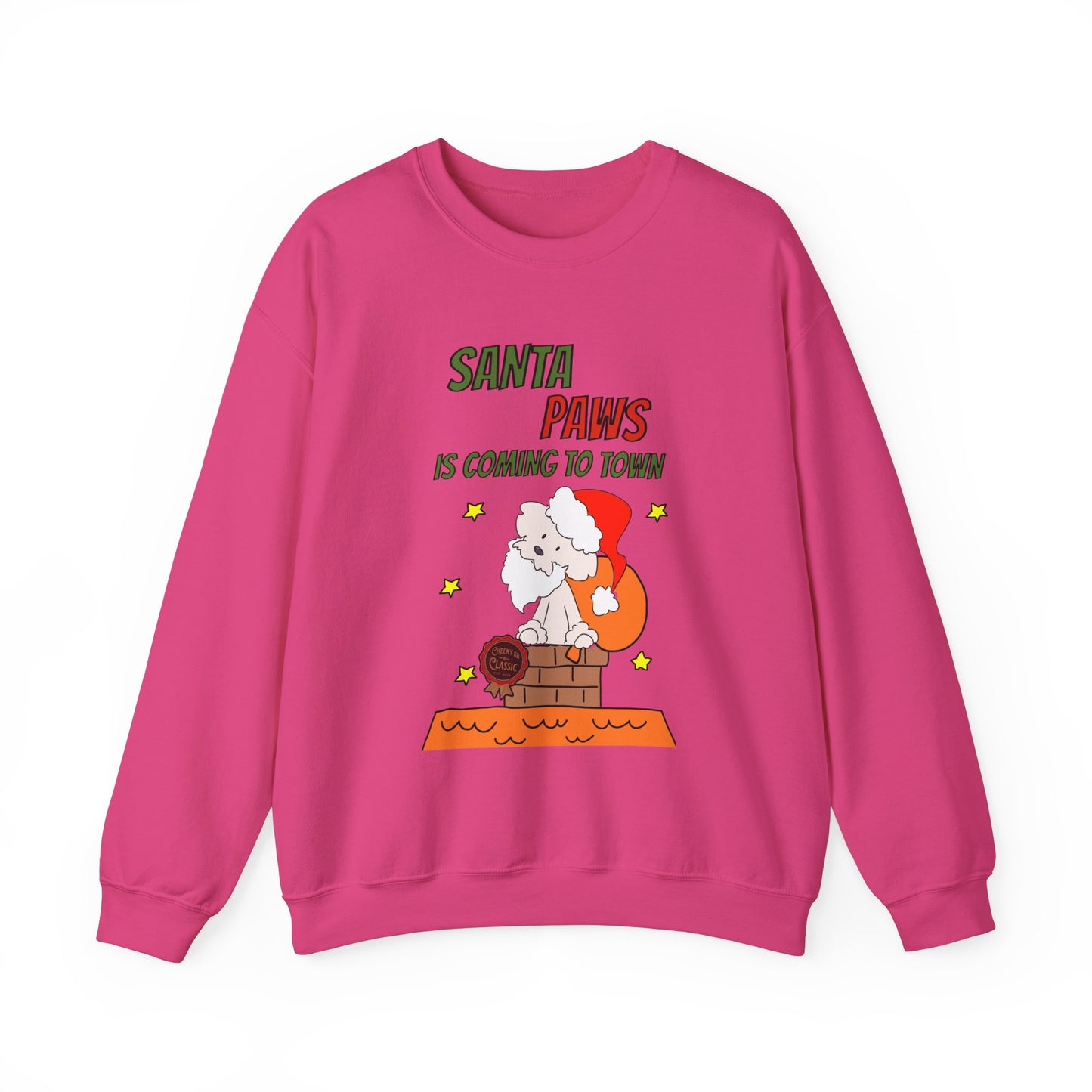 Santa Paws is Coming to Town Unisex Crewneck Sweatshirt