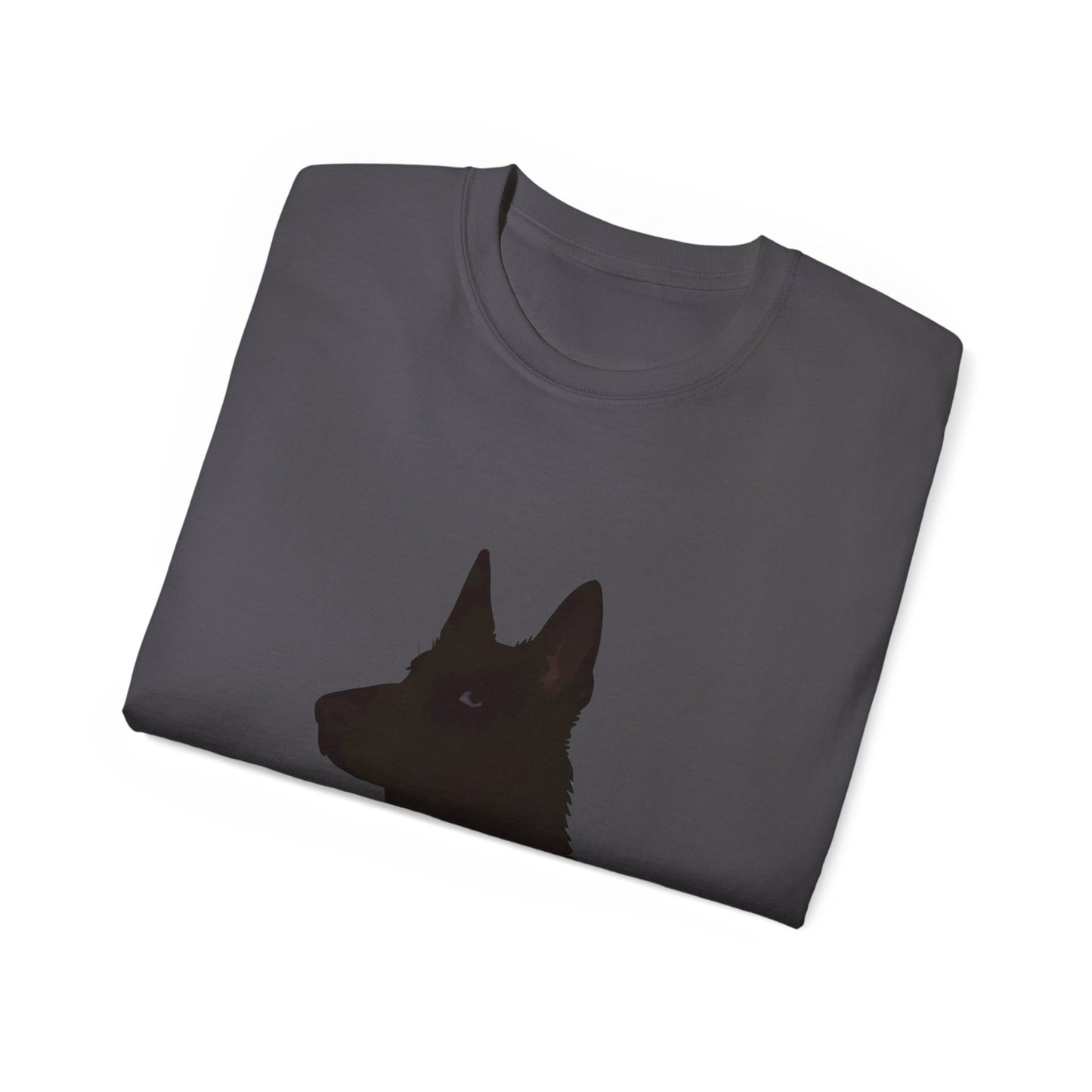 Cute Cartoon German Shepherd Dad Organic T-Shirt