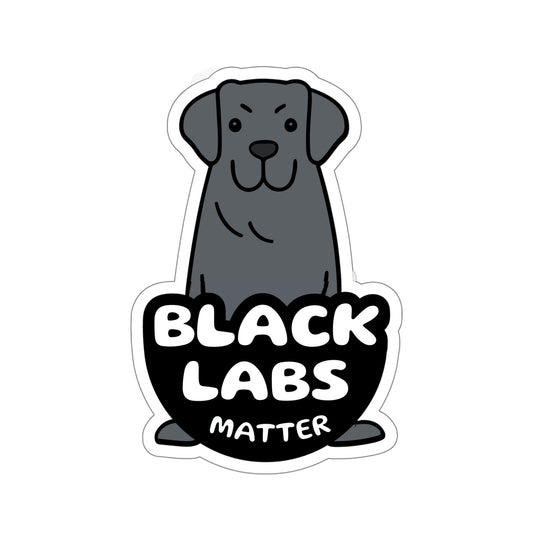 Cute Black Labs Matter Kiss-cut Stickers