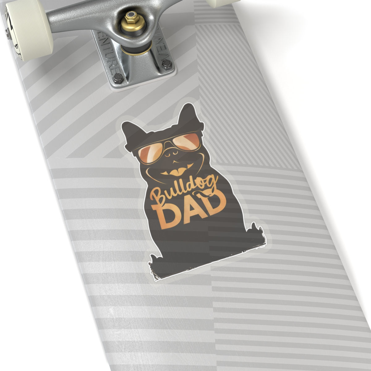 Cute Cartoon Bulldog Dad Kiss-cut Stickers