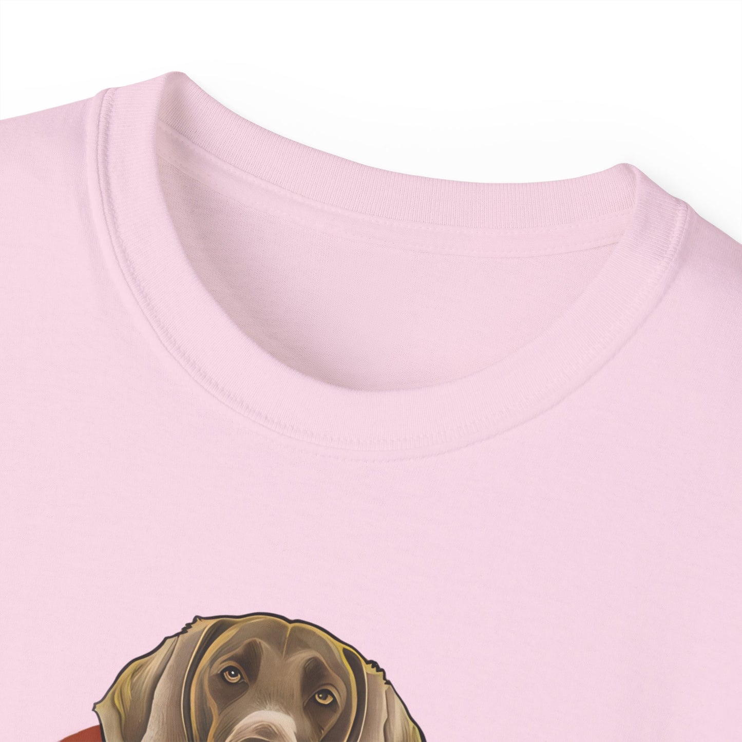 Cute Cartoon Weimaraner Dad Organic T-Shirt