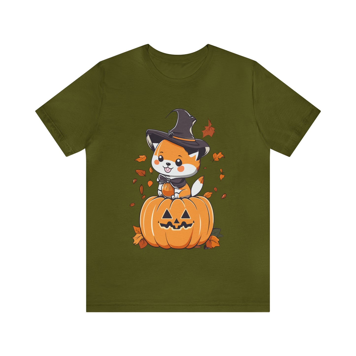 Cute Shiba Pumpkin Unisex Jersey Short Sleeve Tee