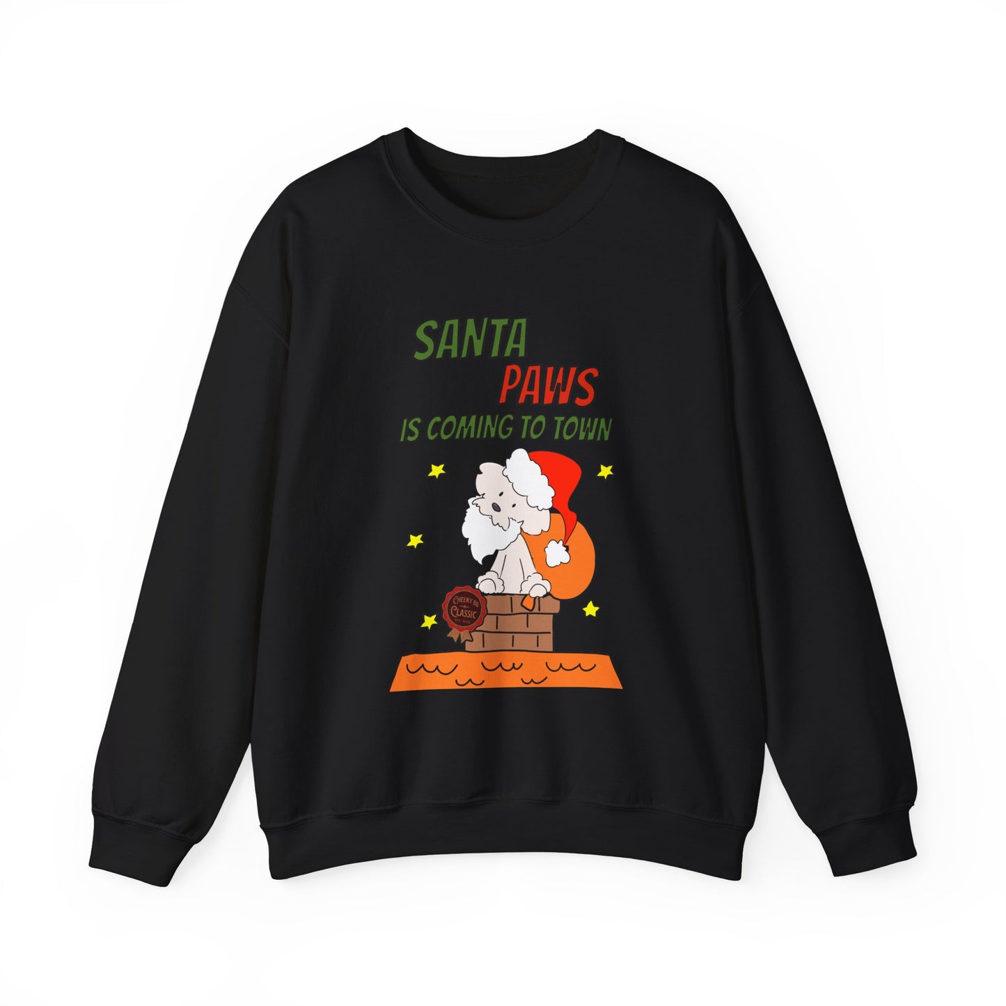 Santa Paws is Coming to Town Unisex Crewneck Sweatshirt