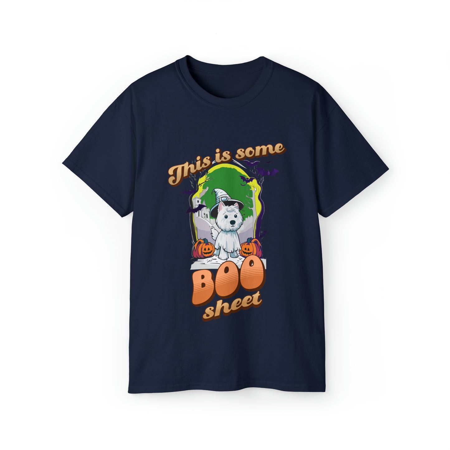 Cute Funny This is Some Boo Sheet Unisex Organic T-Shirt