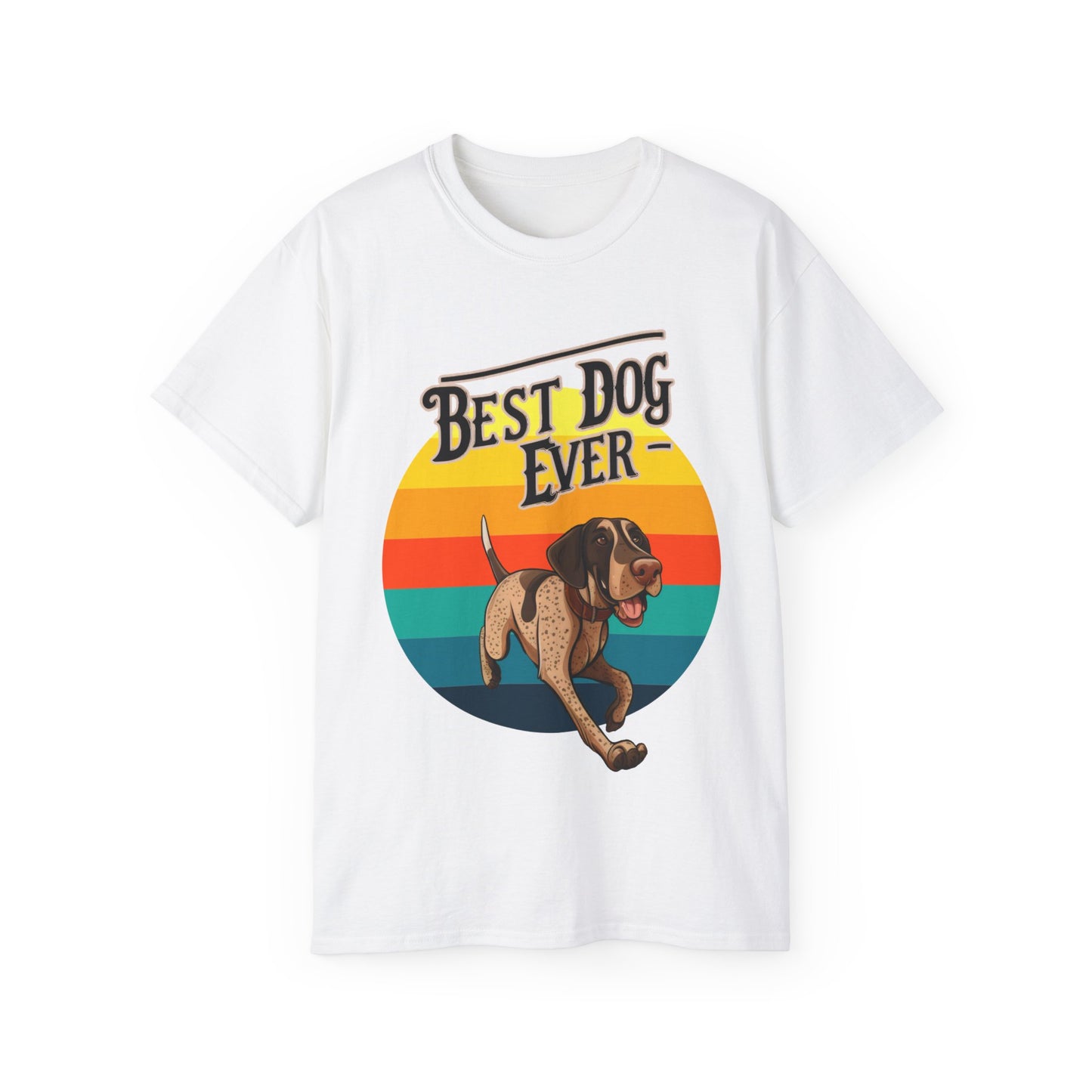 Cute Best Dog Ever German Shepherd Pointer GSP Unisex Organic T-Shirt