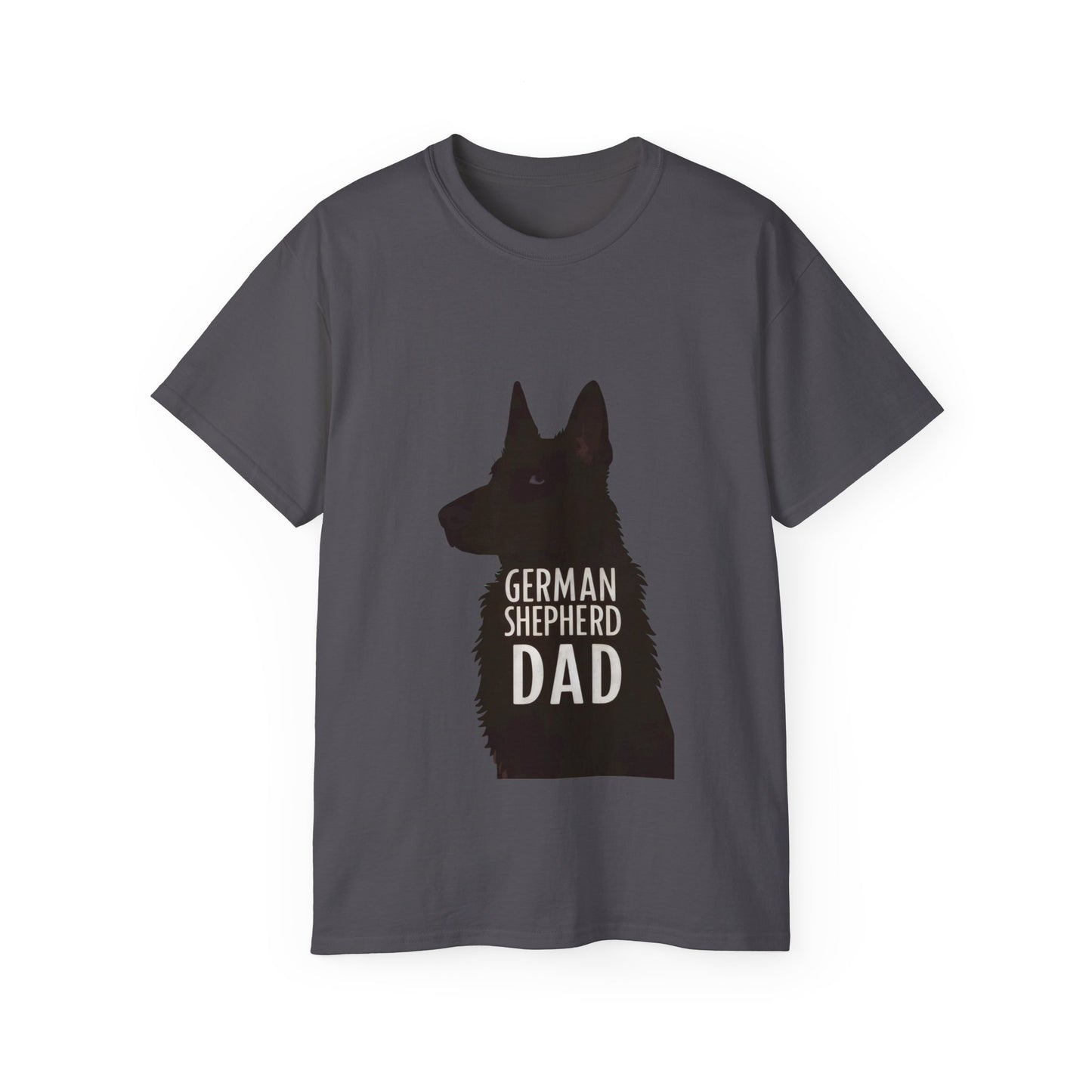 Cute Cartoon German Shepherd Dad Organic T-Shirt