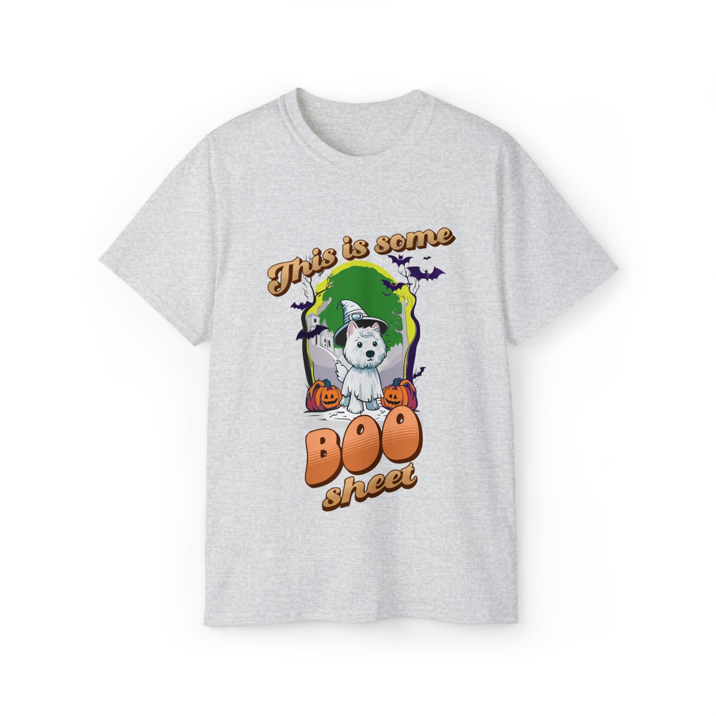 Cute Funny This is Some Boo Sheet Unisex Organic T-Shirt