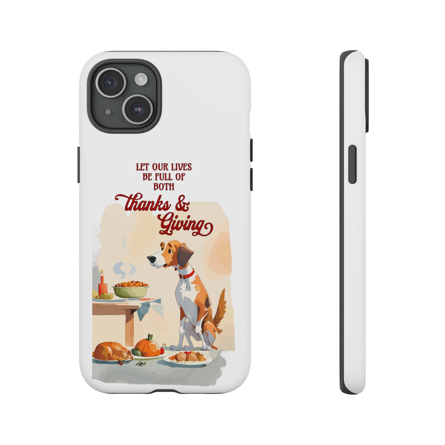 Cute Dog Lover Thanksgiving Tough Cases