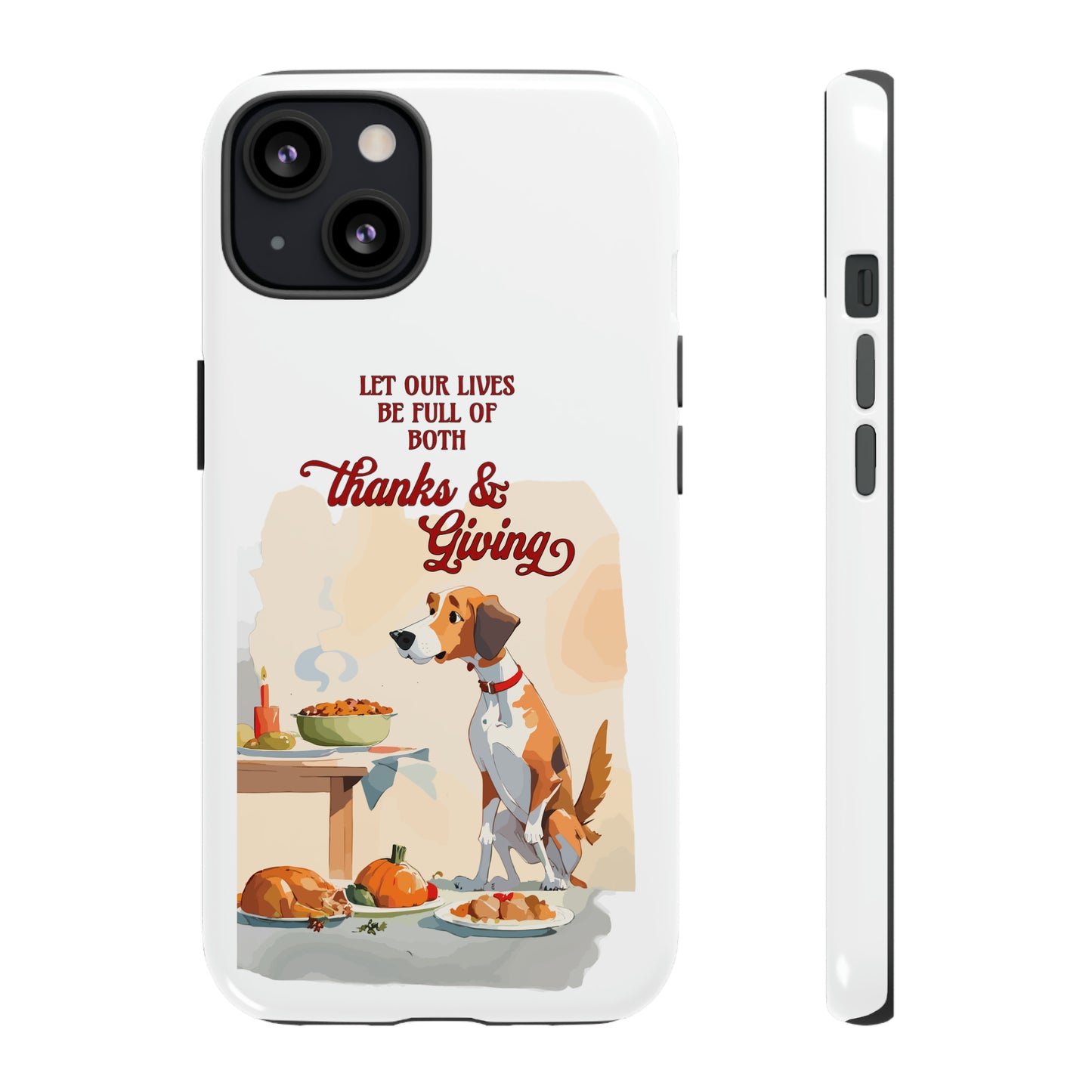 Cute Dog Lover Thanksgiving Tough Cases