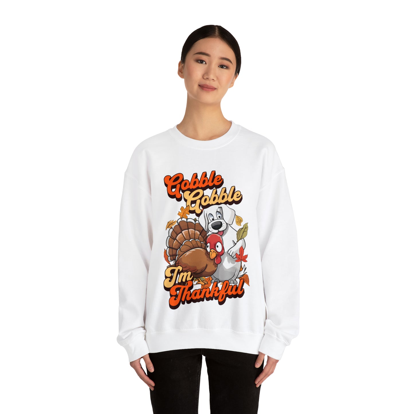 Gobble Gobble I'm Thankful Unisex Crewneck Sweatshirt