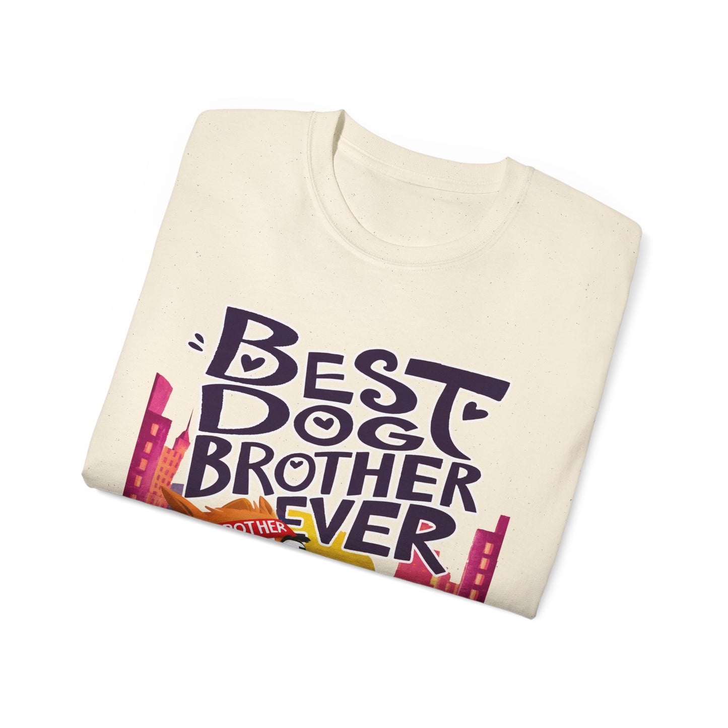 Cute Cartoon Meme Best Dog Brother Ever Organic T-Shirt