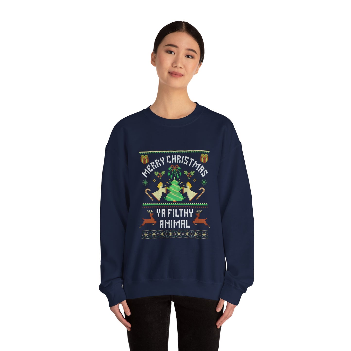 Merry Christmas Ya Filthy Animal Sweatshirt