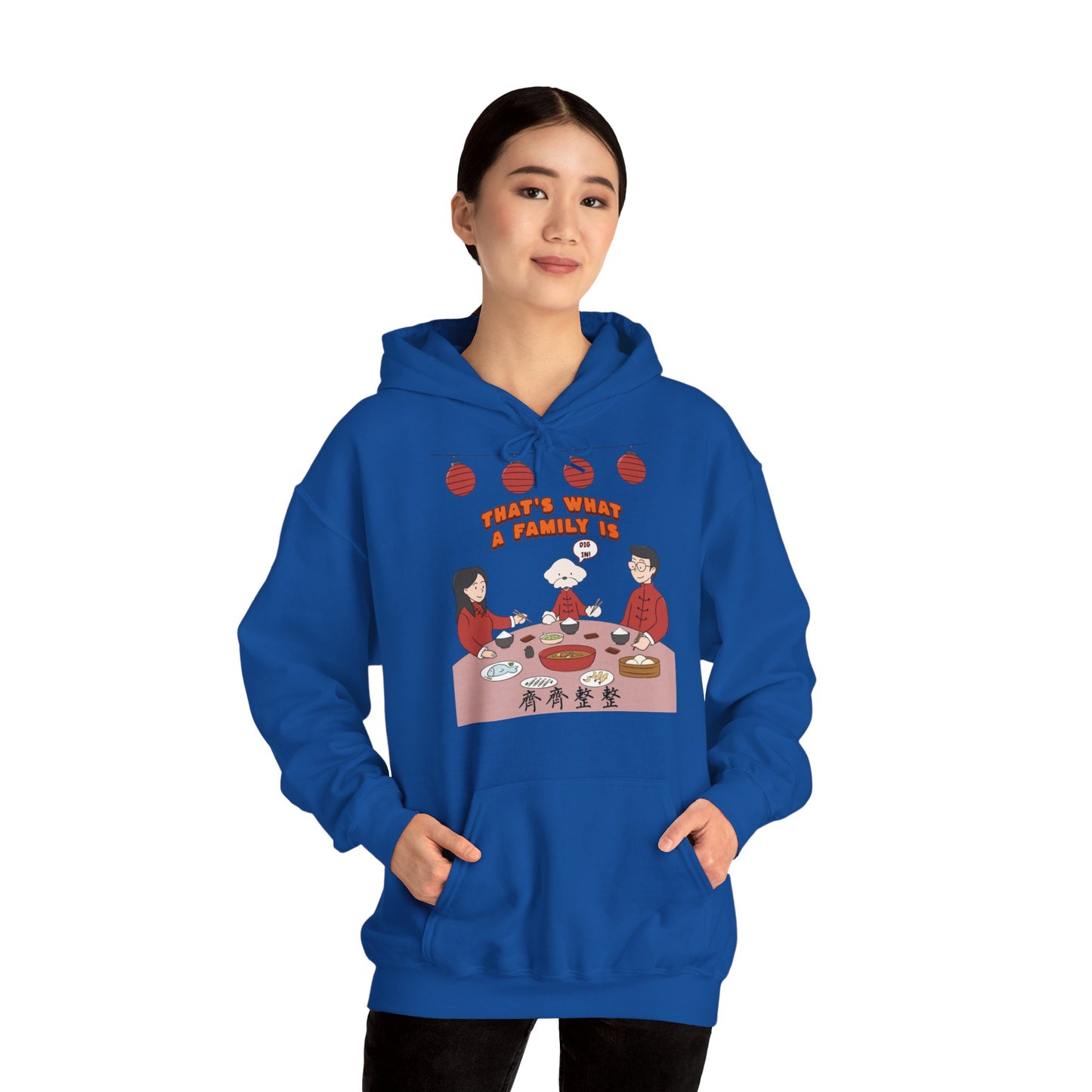 Cheeky Bichon Cute Dog Cartoon Chinese New Year Unisex Hooded Sweatshirt