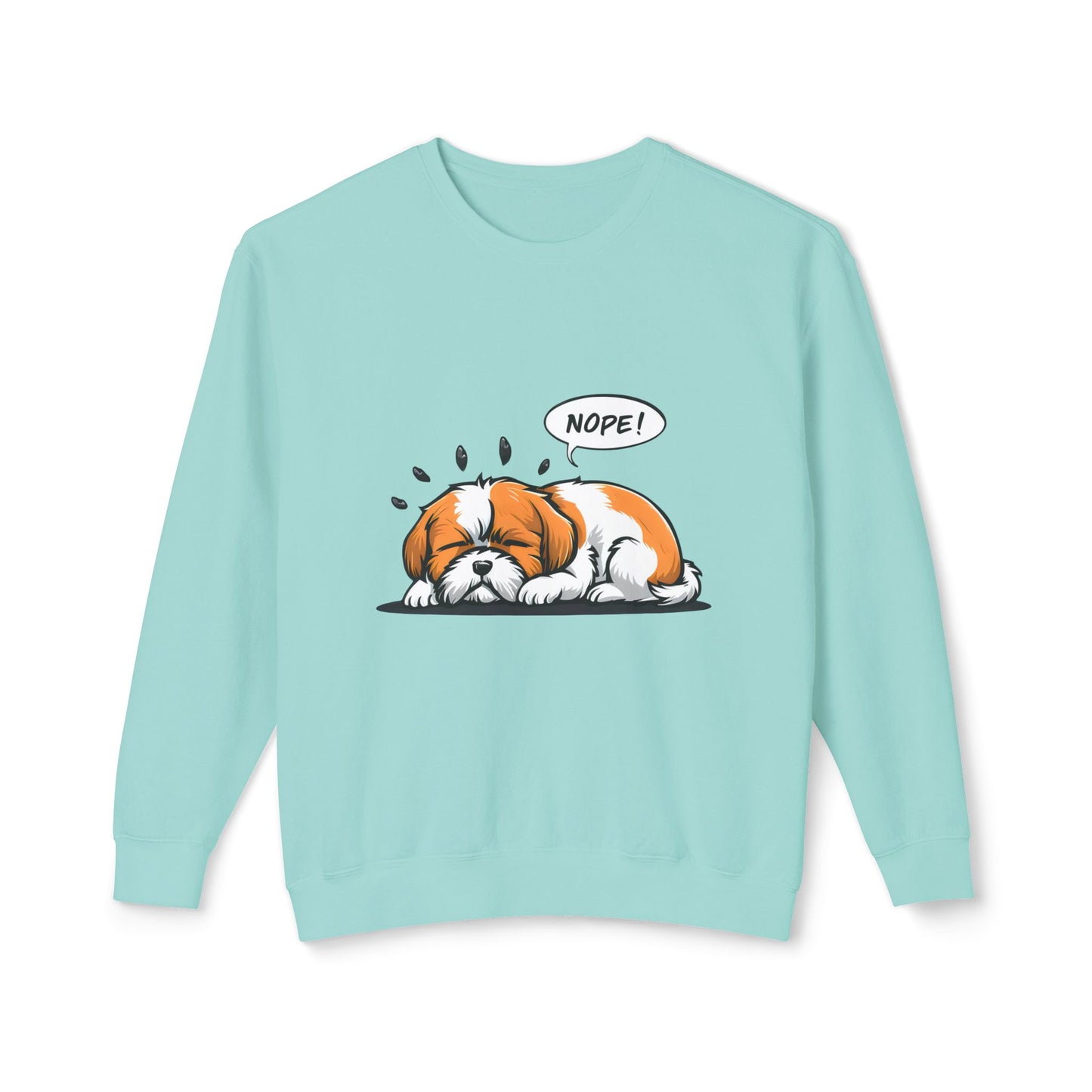 Cute Dog Cartoon Nope Meme Sweatshirt