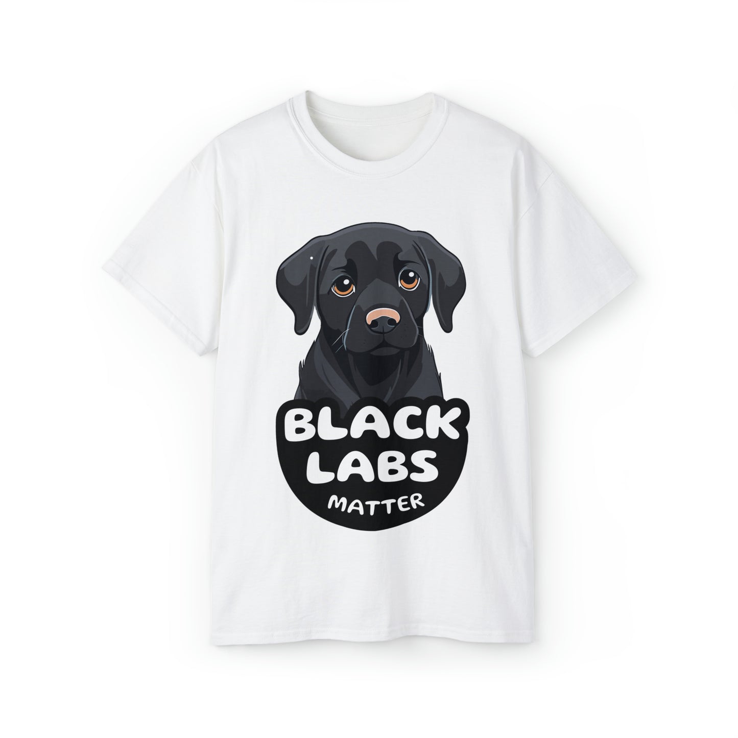 Cute Black Labs Matter Unisex Organic T-Shirt