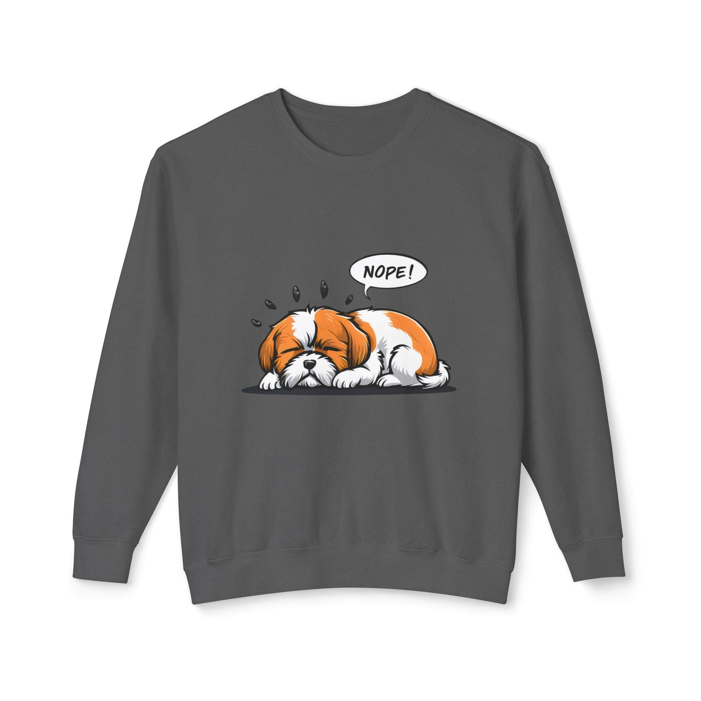 Cute Dog Cartoon Nope Meme Sweatshirt