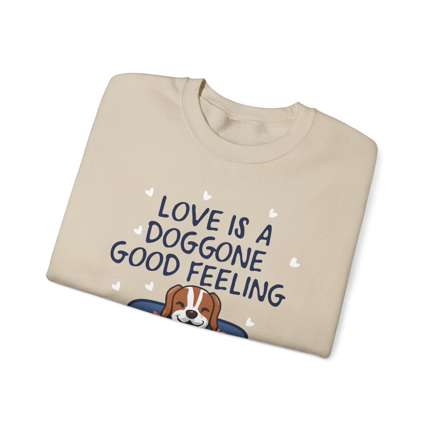 Cute Dog Cartoon Valentine's Day Meme Crewneck Sweatshirt