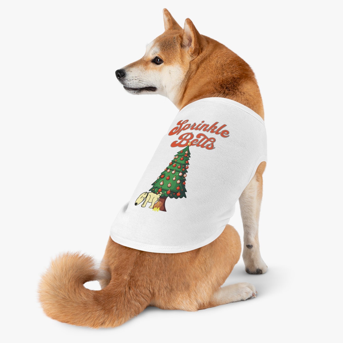 Cute Funny Sprinkle Bells Christmas Pet Tank Top