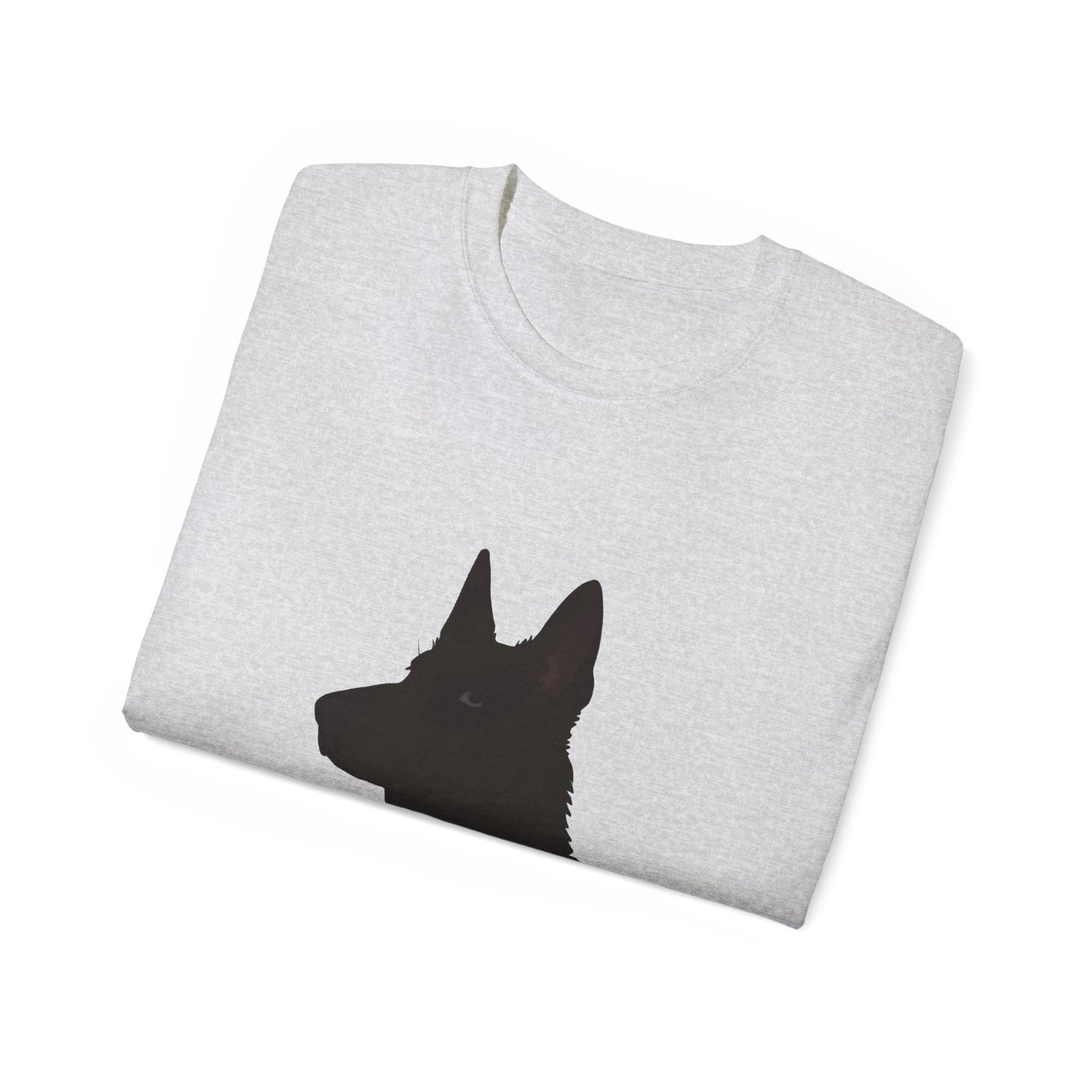 Cute Cartoon German Shepherd Dad Organic T-Shirt