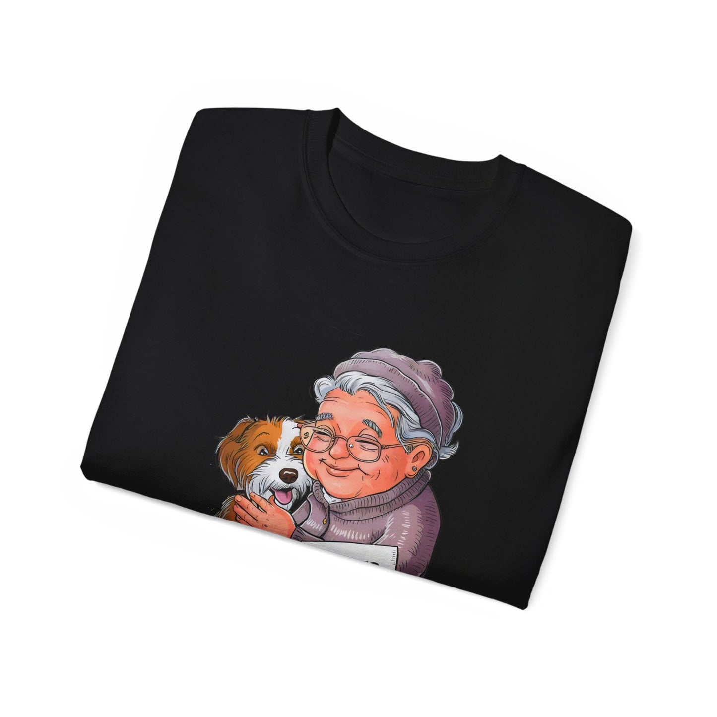 Cute Cartoon Retired Promoted to Stay at Home Dog Mom Organic T-Shirt