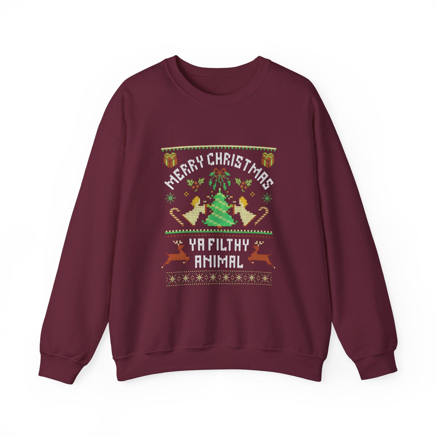 Merry Christmas Ya Filthy Animal Sweatshirt