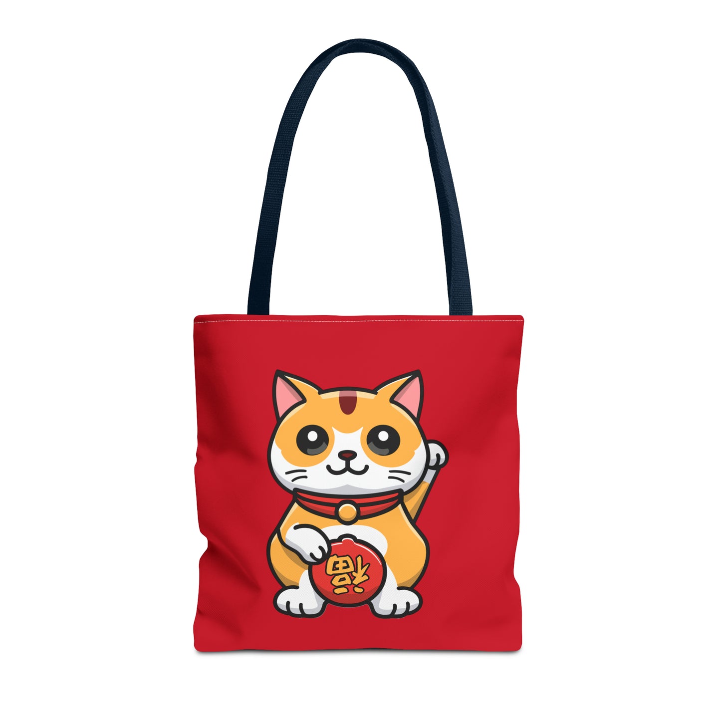 Cute Japanese Lucky Cat Cartoon Chinese New Year Tote Bag