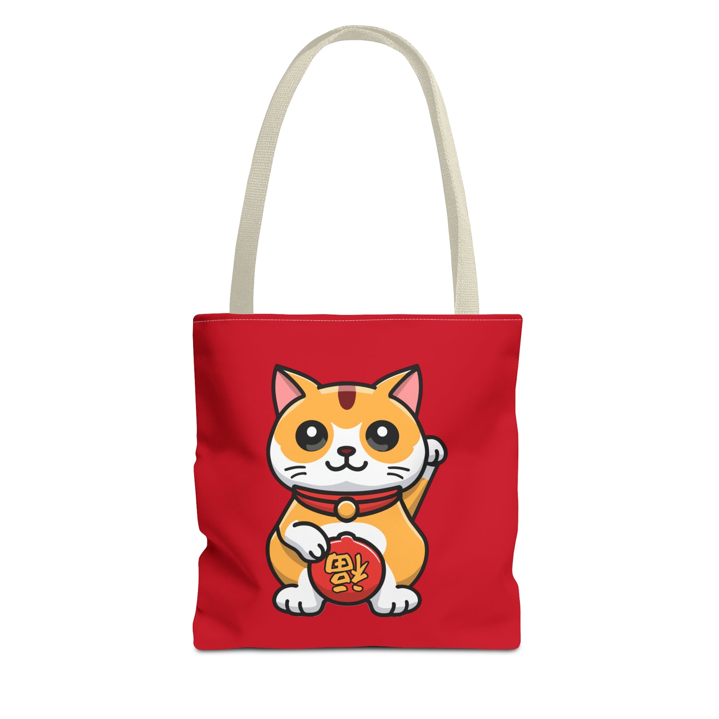 Cute Japanese Lucky Cat Cartoon Chinese New Year Tote Bag