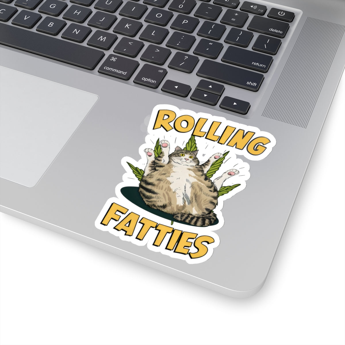 Cat Cartoon Rolling Fatties Stickers