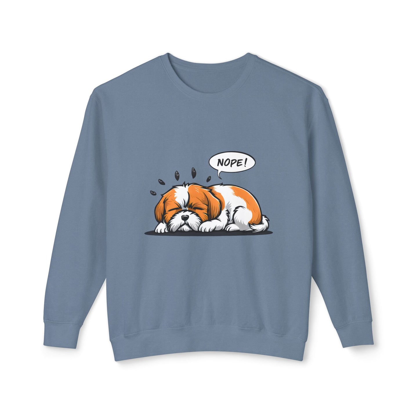 Cute Dog Cartoon Nope Meme Sweatshirt