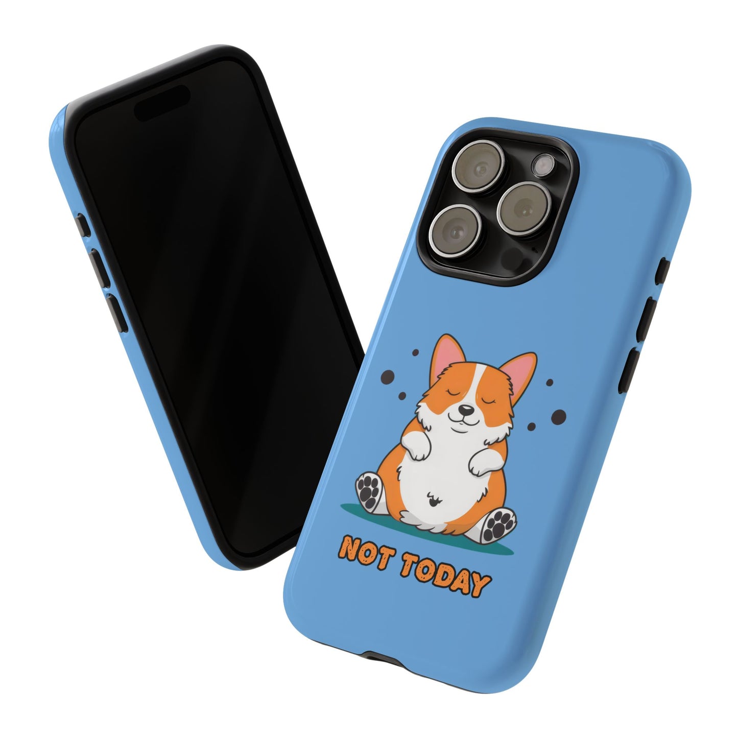 Cute Funny Corgi Dog Not Today Meme iPhone Tough Cases