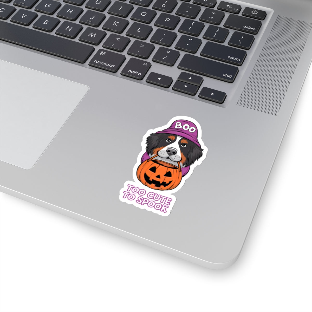 Dog Cartoon Too Cute to Spook Kiss-cut Stickers