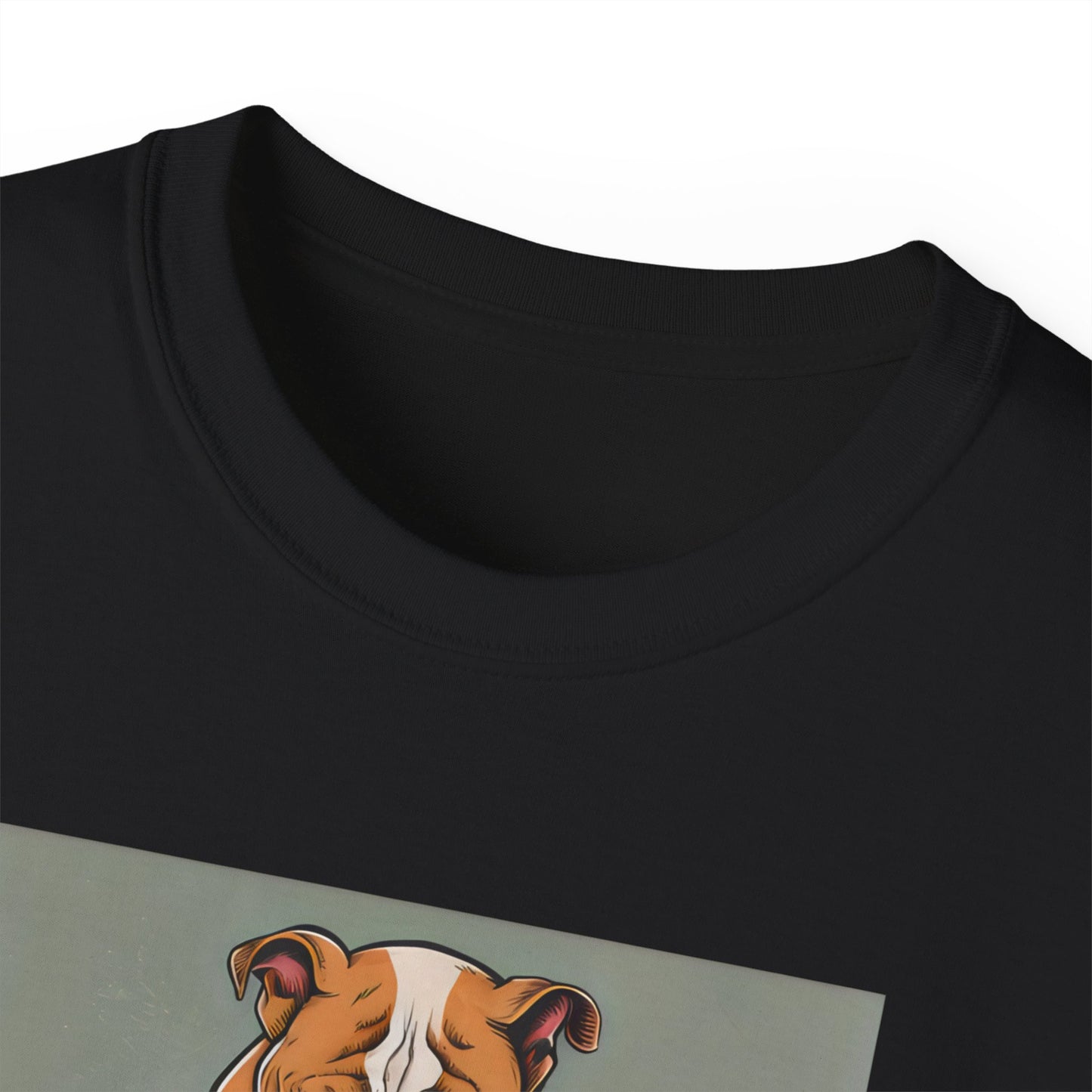 Cute Cartoon Bulldog Rescue Adopt Don't Shop Organic T-Shirt