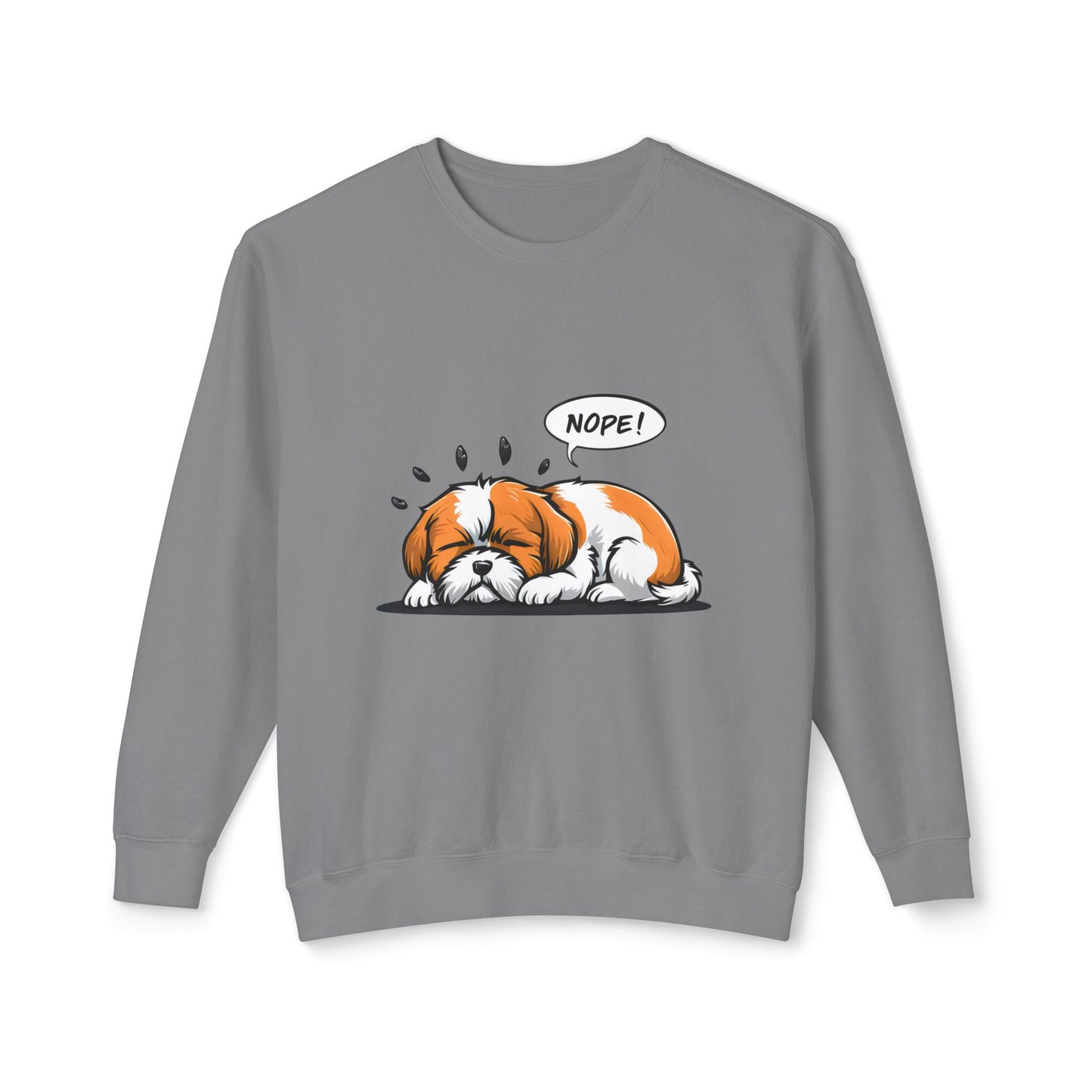 Cute Dog Cartoon Nope Meme Sweatshirt