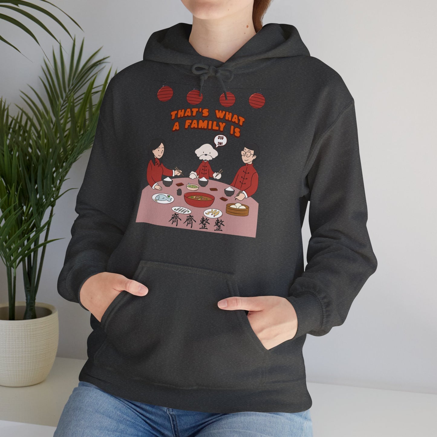 Cheeky Bichon Cute Dog Cartoon Chinese New Year Unisex Hooded Sweatshirt