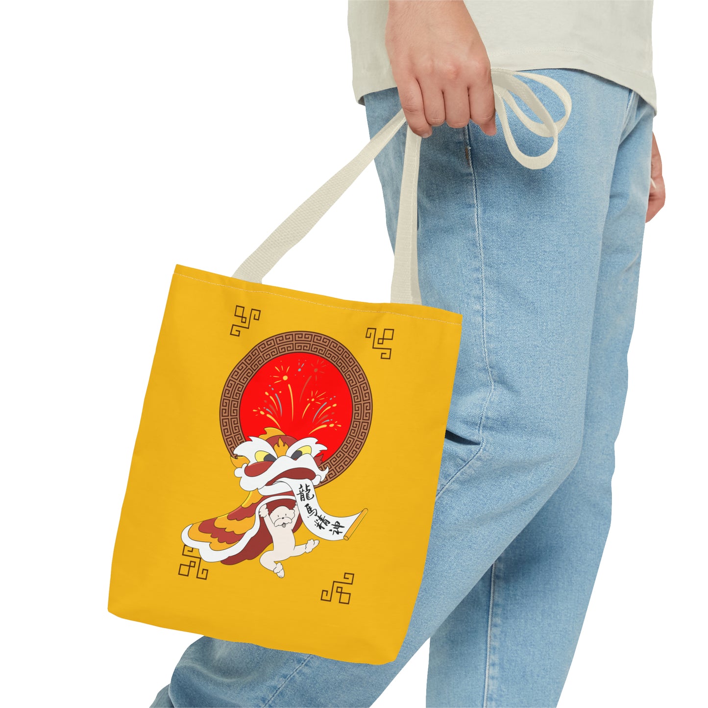 Cheeky Bichon Cute Funny Chinese New Year Tote Bag