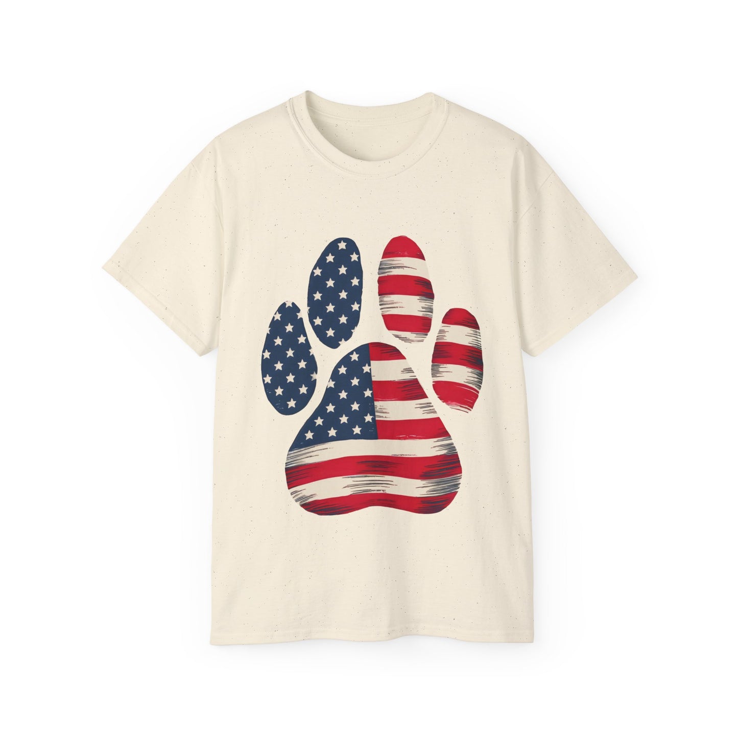 Paw Print Fourth of July Organic T-Shirt