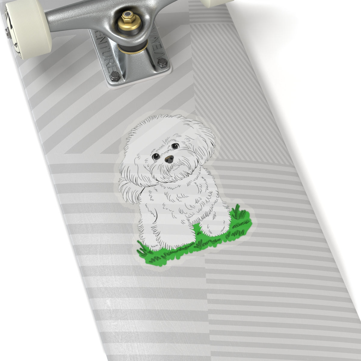 Cute Dog Cartoon Bichon Frise Poodle Kiss-cut Stickers