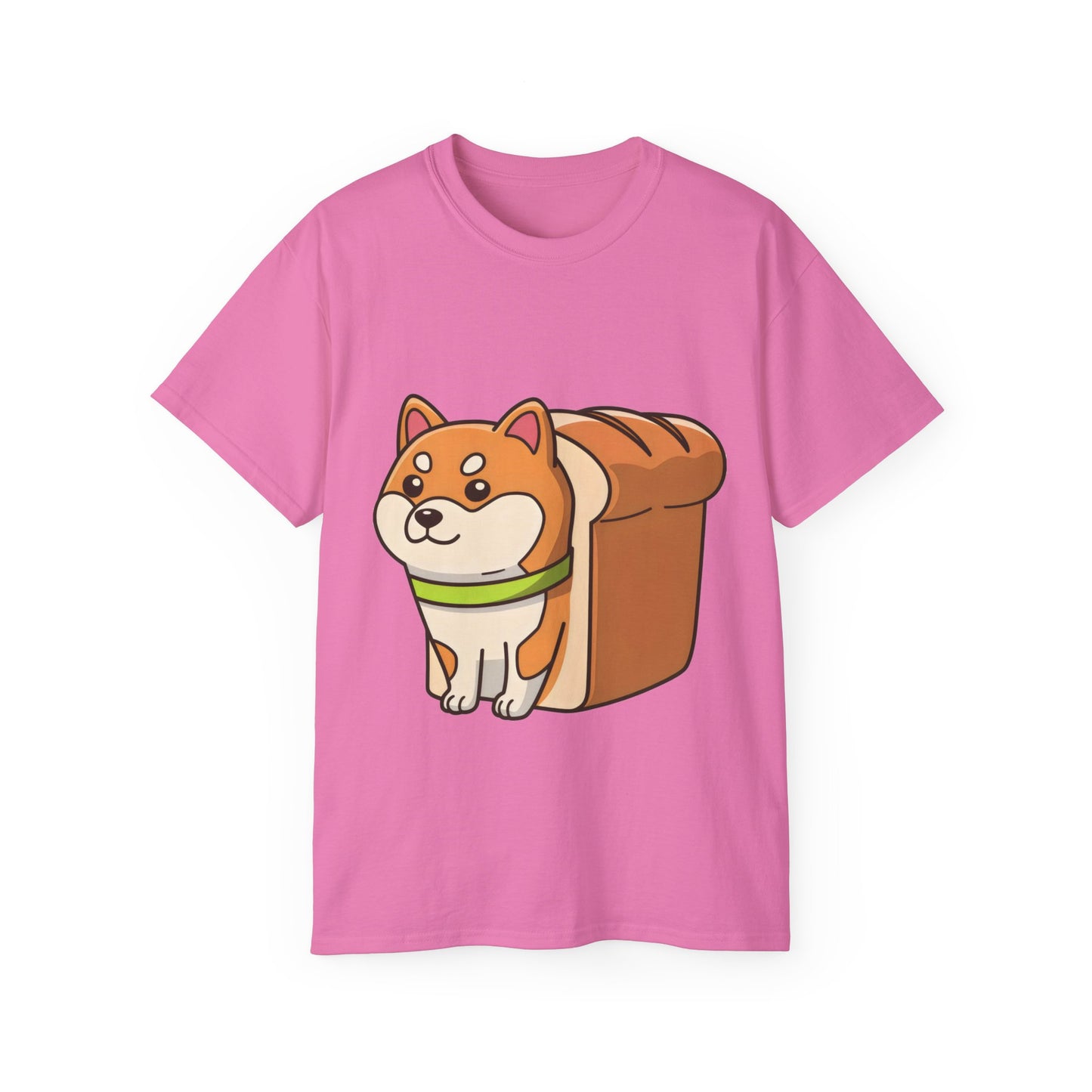 Cute Funny Dog Cartoon Shiba Bread Loaf Unisex Tee Shirt