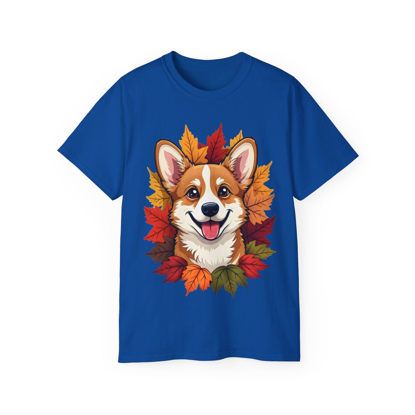 Cute Dog Cartoon Corgi Fall Tee