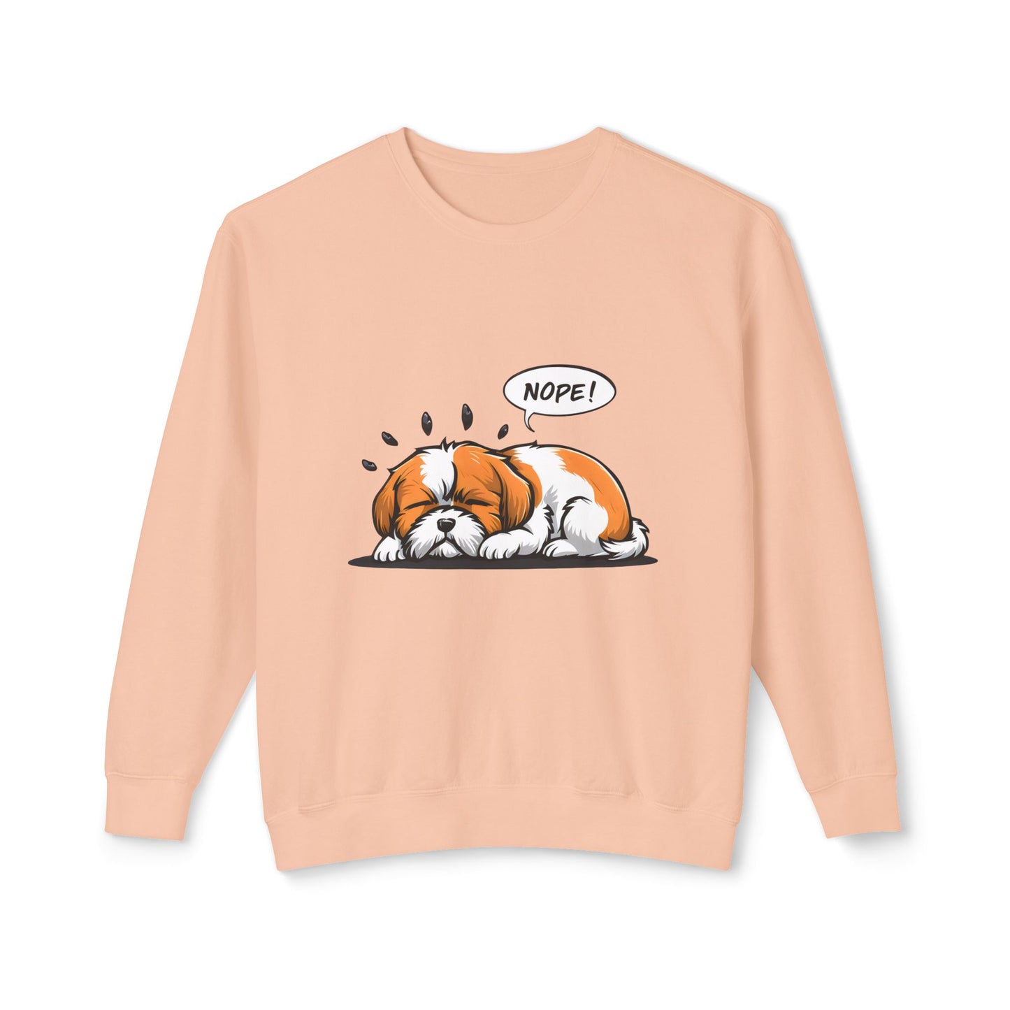 Cute Dog Cartoon Nope Meme Sweatshirt