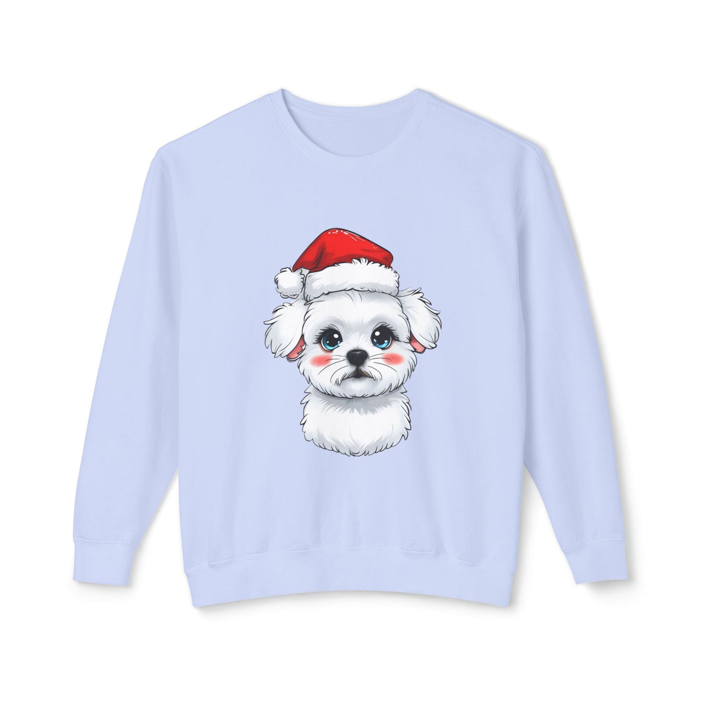 Cute Dog Cartoon Bichon Frise Christmas Sweatshirt