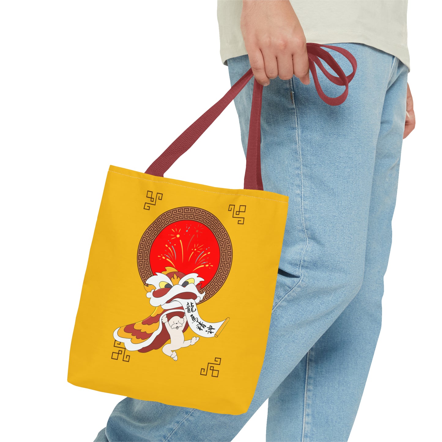 Cheeky Bichon Cute Funny Chinese New Year Tote Bag