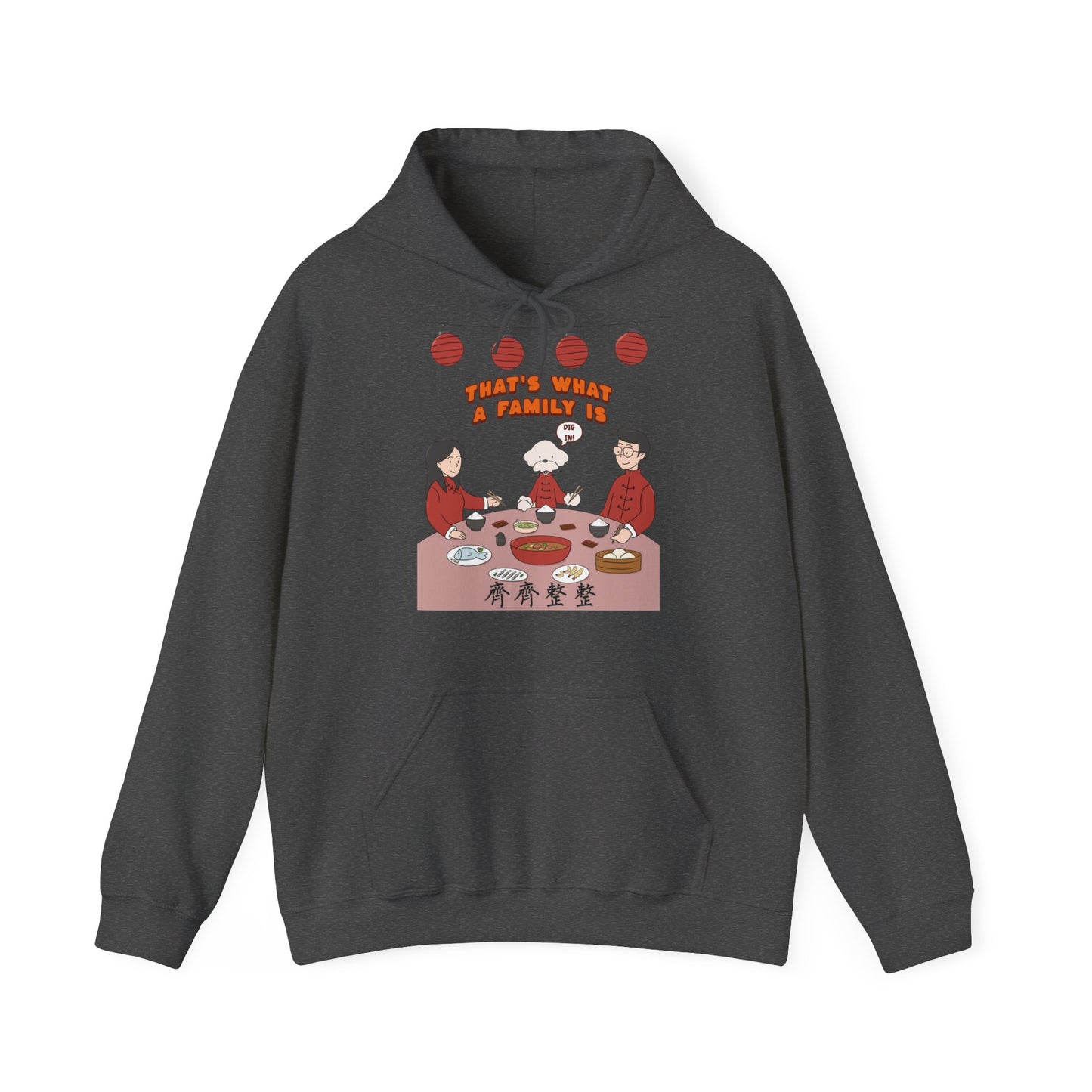 Cheeky Bichon Cute Dog Cartoon Chinese New Year Unisex Hooded Sweatshirt