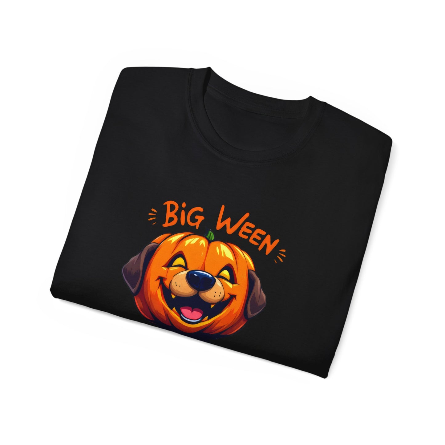 Cute Dog Cartoon Big Ween Energy Unisex Organic T-Shirt